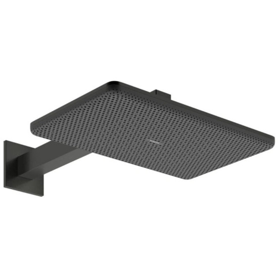 Лейка для верхнего душа Hansgrohe Raindance Alive Q 340/210 2jet EcoSmart с держателем, Brushed Black Chrome (24551340)