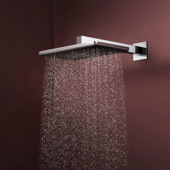 Лейка для верхнего душа Hansgrohe Raindance Alive Q 340/210 2jet EcoSmart с держателем, Chrome (24551000)