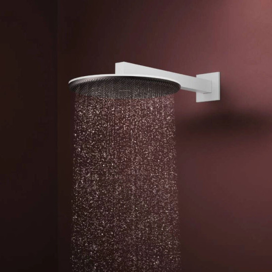 Лейка для верхнего душа Hansgrohe Raindance Alive S 300 2jet EcoSmart с держателем, Matt White (24541700)