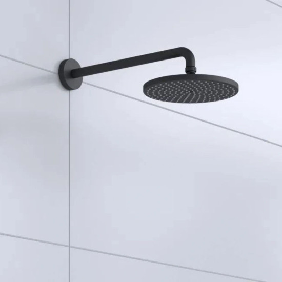 Лійка для верхнього душу Hansgrohe Raindance S 240 Showerpipe PowderRain EcoSmart 1jet, Matt Black (27624670)