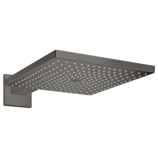 Лійка для верхнього душу Hansgrohe Raindance Select E 300 1jet Air EcoSmart з утримувачем, Brushed Black Chrome (26239340)