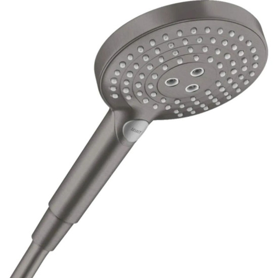 Лійка для ручного душу Hansgrohe Raindance Select S 120 3jet EcoSmart 9L, Brushed Black Chrome (26531340)