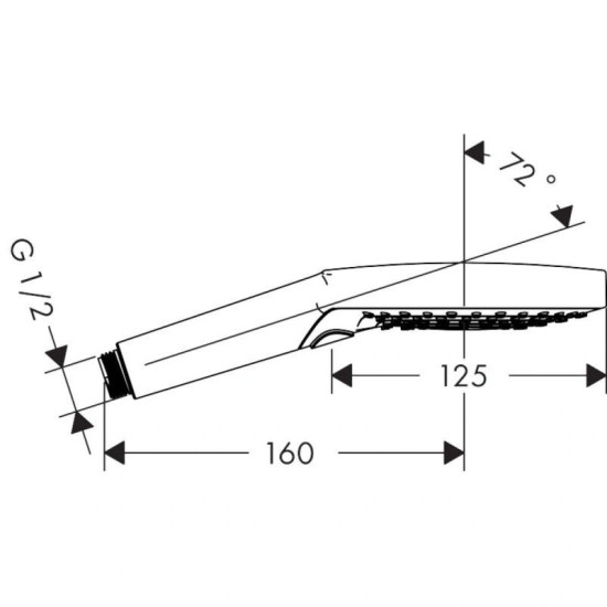 Лейка для ручного душа Hansgrohe Raindance Select S 120 3jet, золото (26530990)