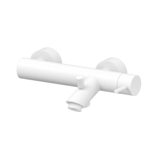 Смеситель для ванны Paffoni Light белый матовый (LIG023BO)