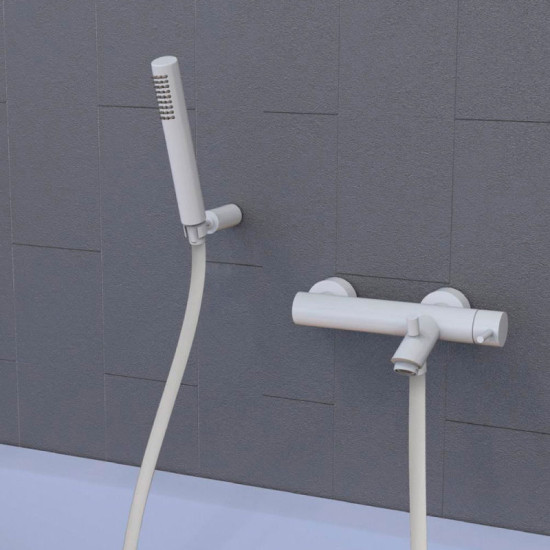 Смеситель для ванны Paffoni Light белый матовый (LIG023BO)