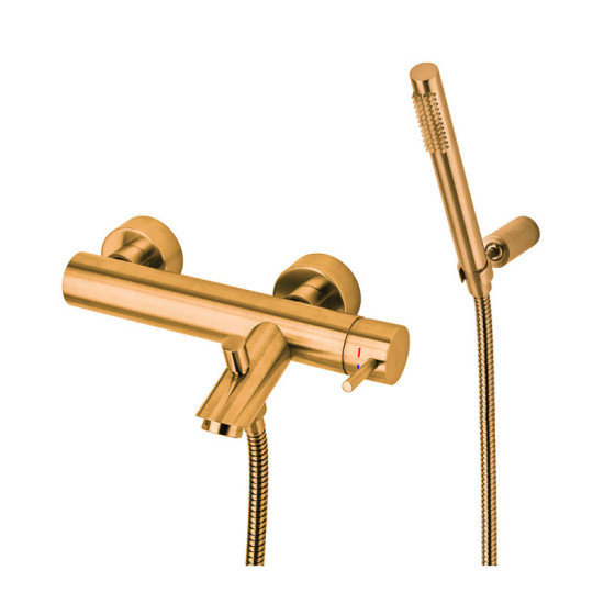 Змішувач для ванни Paffoni Light, Brushed Honey Gold (LIG023HGSP)