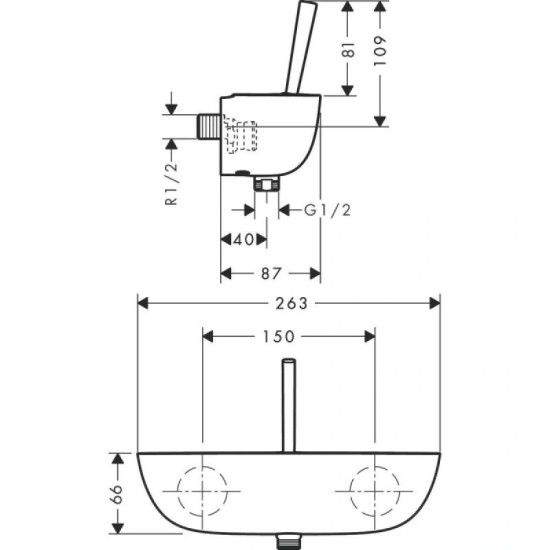 Змішувач для душу Hansgrohe PuraVida (15672400)