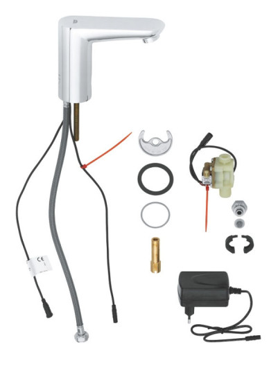 Змішувач для раковини Grohe Euroeco Cosmopolitan E з адаптером 100-230 V (36269000)