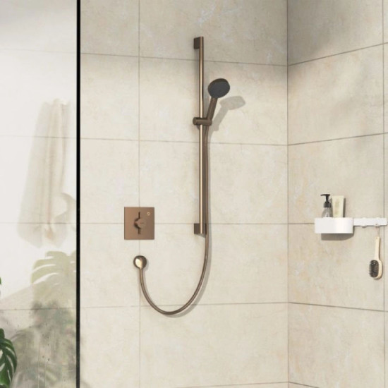 Смеситель скрытого монтажа для душа Hansgrohe DuoTurn E Brushed Bronze (75617140)