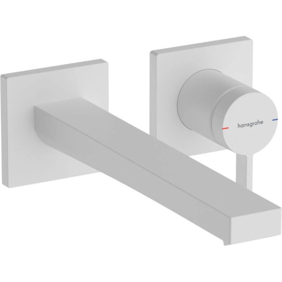 Змішувач прихованого монтажу для раковини Hansgrohe Tecturis E 225 Matt White (73051700)
