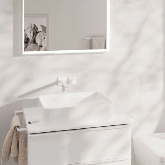 Змішувач прихованого монтажу для раковини Hansgrohe Tecturis E 225 Matt White (73051700)