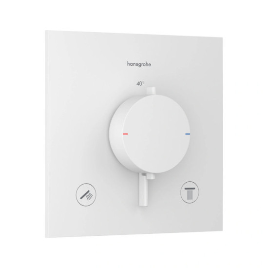Смеситель термостатический скрытого монтажа для душа Hansgrohe Ecostat Comfort E Matt White (33711700)