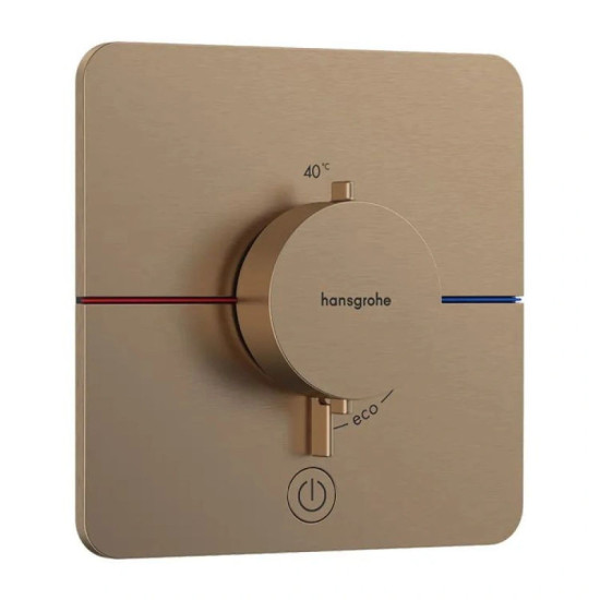 Змішувач термостатичний прихованого монтажу для душу Hansgrohe ShowerSelect Comfort Q, Brushed Bronze (15589140)