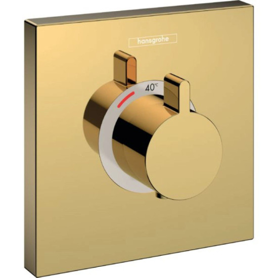Смеситель термостатический скрытого монтажа для душа Hansgrohe ShowerSelect Highflow, Polished Gold Optic (15760990)