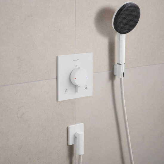 Шлангове підключення Hansgrohe FixFit Fine E, Matt White (28883700)