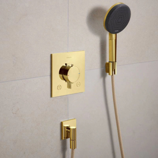 Шланговое подсоединение Hansgrohe FixFit Fine E, Polished Gold Optic (28883990)