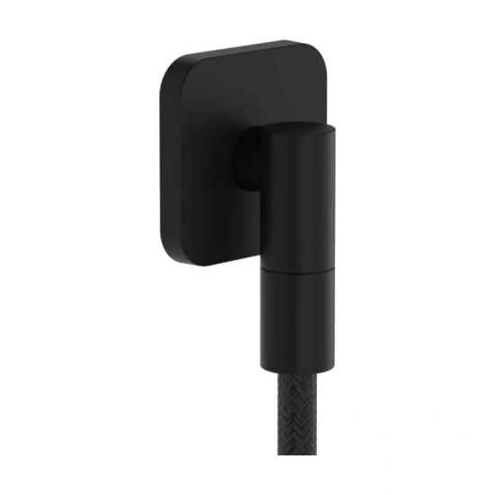 Шланговое подсоединение Hansgrohe FixFit Fine Q, Matt Black (28884670)