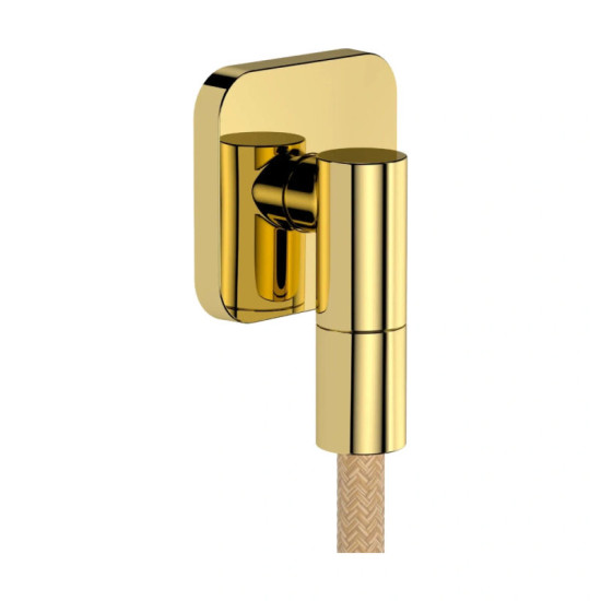 Шланговое подсоединение Hansgrohe FixFit Fine Q, Polished Gold Optic (28884990)
