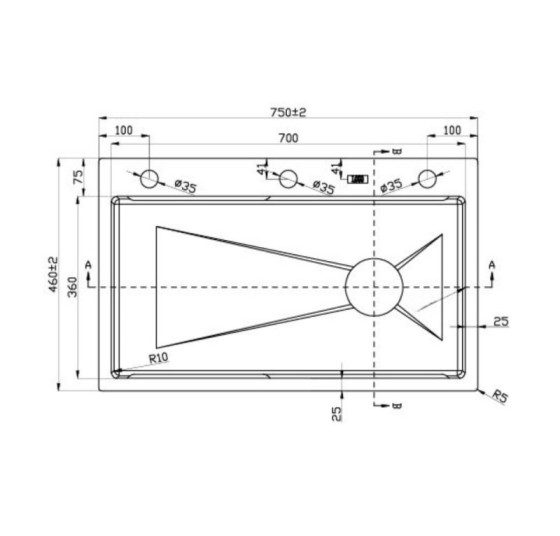 Кухонная мойка Valeso Handmade CM 75*46B Workstation
