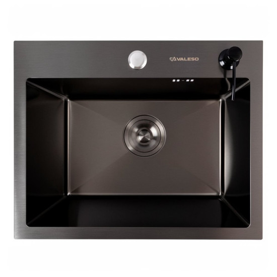 Кухонна мийка Valeso Handmade PVD 50*40 чорна (3,0/0,8)