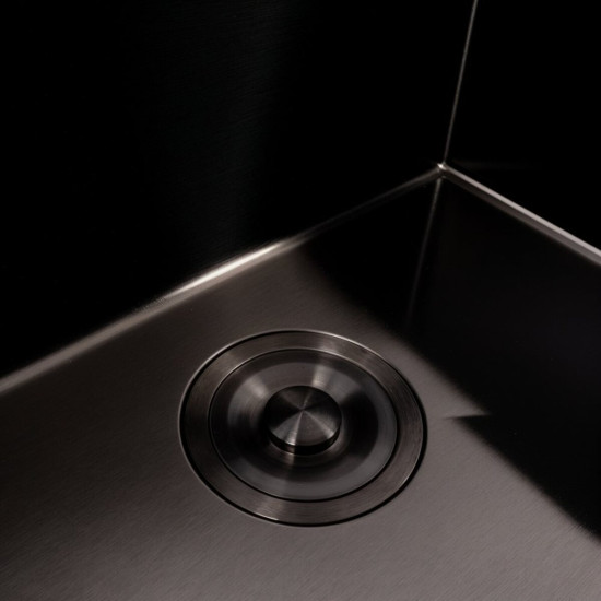 Кухонна мийка Valeso Handmade PVD 50*40 чорна (3,0/0,8)