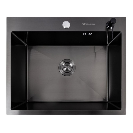 Кухонная мойка Valeso Handmade PVD 60*50 черная (3,0/0,8)