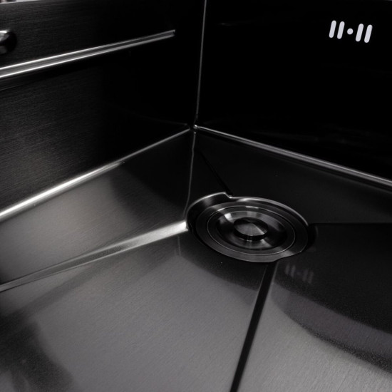 Кухонна мийка Valeso Handmade PVD CM 64*50B PVD чорна (Work station)