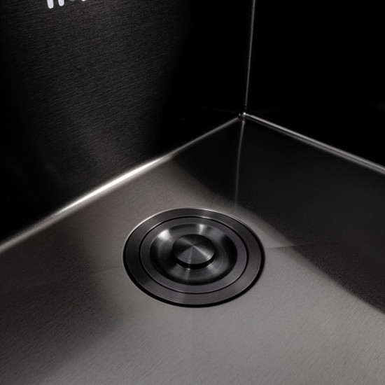 Кухонна мийка Valeso Handmade PVD CM 78*43 L PVD чорна (3.0/0.8)