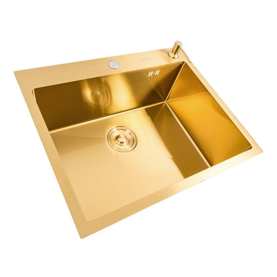 Кухонна мийка Valeso Handmade PVD Gold DÉCOR 60*50