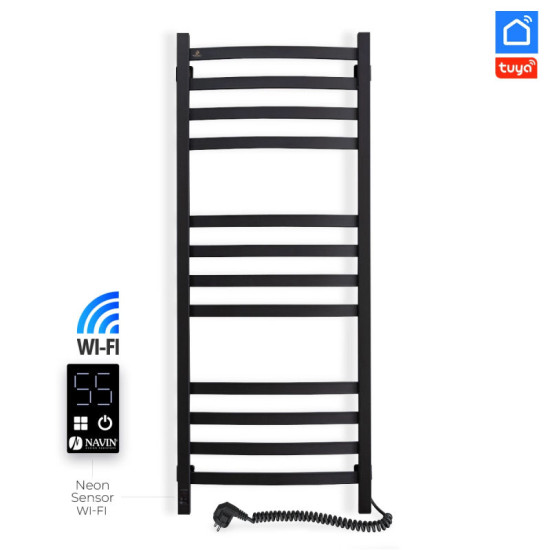 Полотенцесушитель Navin 480х1200 Sensor 12-203055-4812 с Wi-Fi правый, черный муар