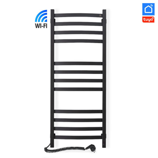 Рушникосушарка Navin Avalon 480х1200 Sensor 12-203155-4812 с Wi-Fi лівий, чорний муар