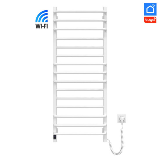 Рушникосушарка Navin Грандіс 480х1200 Sensor 12-108055-4812 з Wi-Fi, правий з таймером, білий