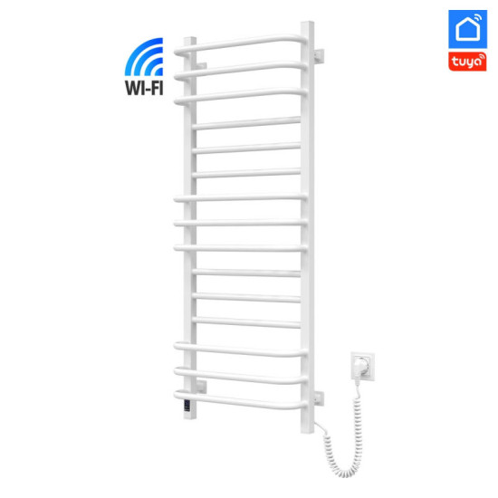 Рушникосушарка Navin Грандіс 480х1200 Sensor 12-108055-4812 з Wi-Fi, правий з таймером, білий