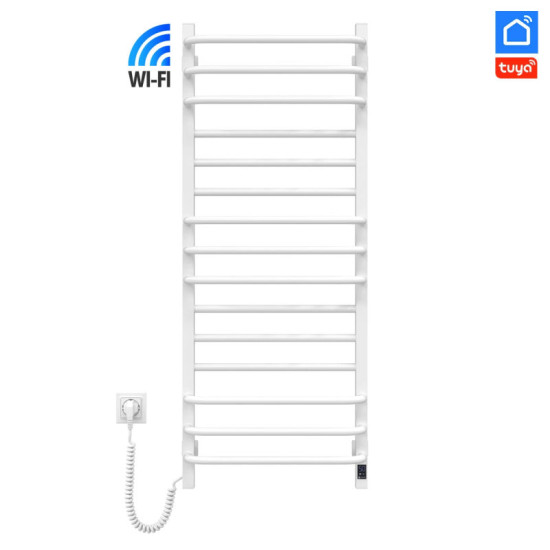 Рушникосушарка Navin Грандіс 480х1200 Sensor 12-108155-4812 с Wi-Fi, лівий з таймером, білий