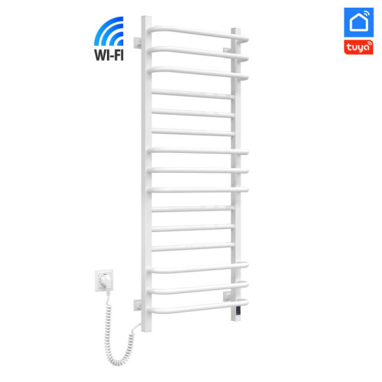 Рушникосушарка Navin Грандіс 480х1200 Sensor 12-108155-4812 с Wi-Fi, лівий з таймером, білий