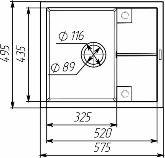 Кухонная мойка Valeso 5850 REYNA матовая серый мусон
