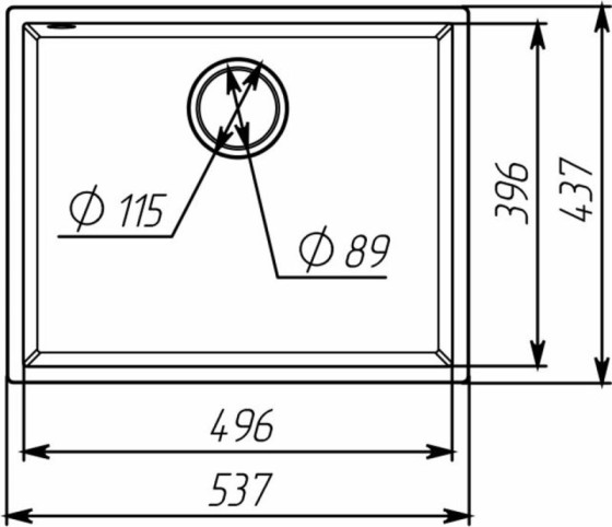 Кухонна мийка Valeso 5444 OASIS матова морріон