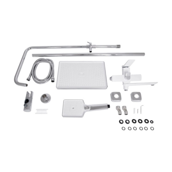 Душевая система Qtap Presto QTPRE111CRW45580 Chrome/White