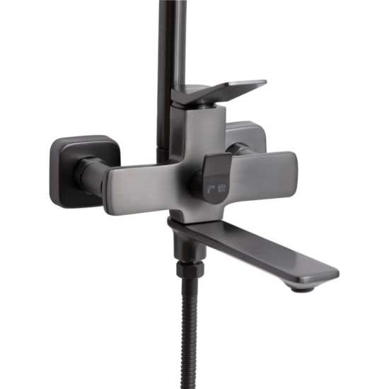 Душевая система Qtap Presto QTPRE111GRP45585 Graphite