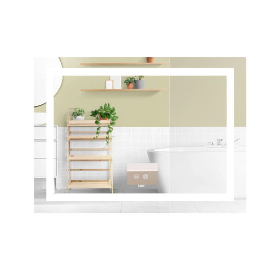 Зеркало Lidz Kubis (KU1) 900х700 с LED-подсветкой Touch LD78LF9049070