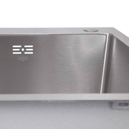 Кухонная мойка Lidz Handmade H6050H Decor Honeycomb 2,5/0,5 мм LDH6050DEC48370