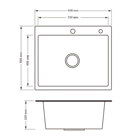 Кухонная мойка Lidz Handmade H6050H Decor Honeycomb 2,5/0,5 мм LDH6050DEC48370