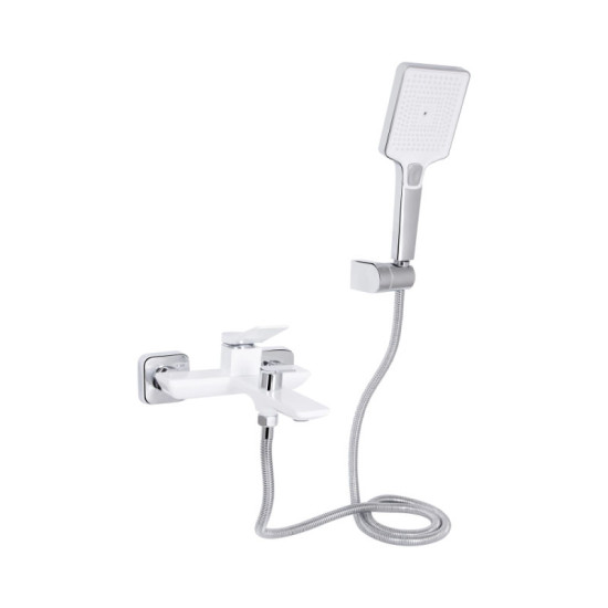 Смеситель для ванны Qtap Presto QTPRE259CRW45579 Chrome/White
