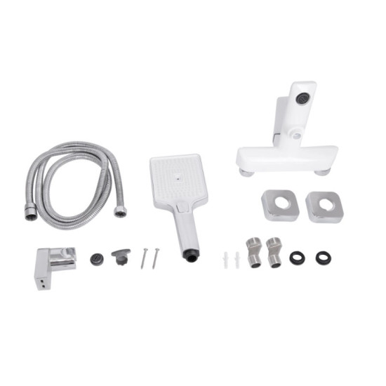 Смеситель для ванны Qtap Presto QTPRE259CRW45579 Chrome/White