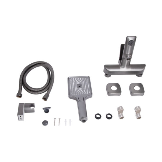 Змішувач для ванни Qtap Presto QTPRE259GRP45584 Graphite