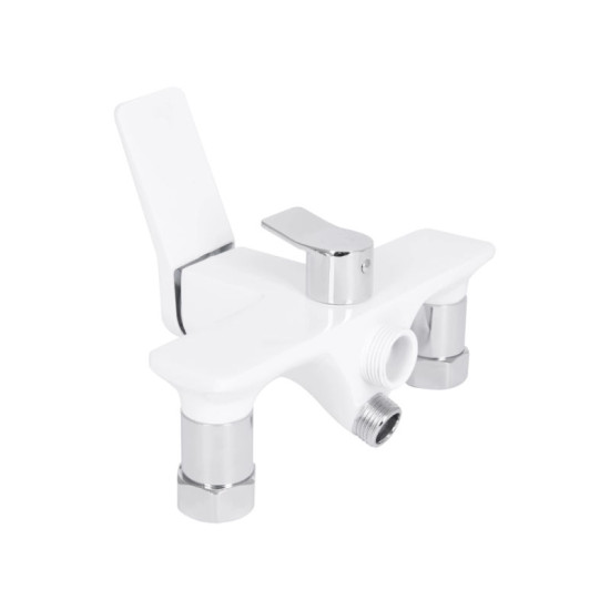 Смеситель для ванны Qtap Presto QTPRE2601CRW45578 Chrome/White
