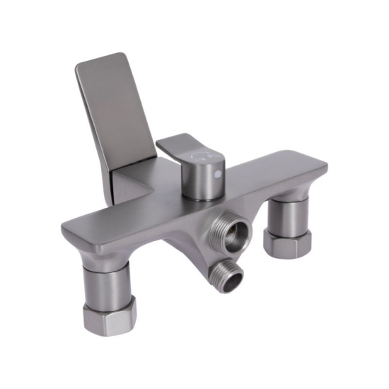 Змішувач для ванни Qtap Presto QTPRE2601GRP45583 Graphite