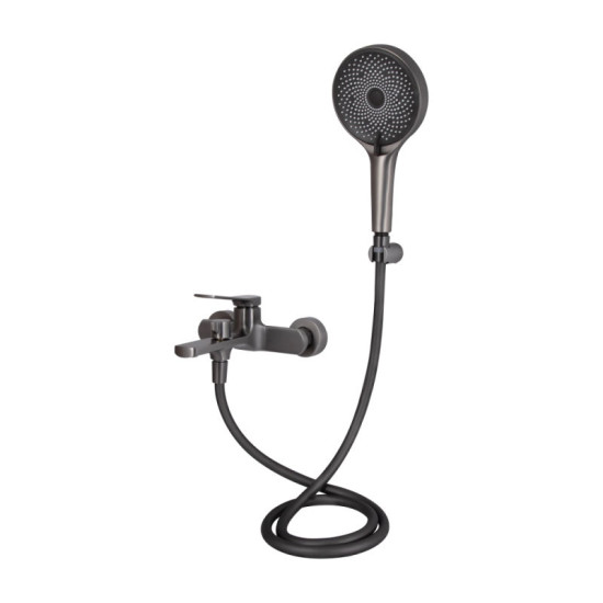 Смеситель для ванны Qtap Slavonice QTSLV259GMB48035 Gunmetal Black PVD