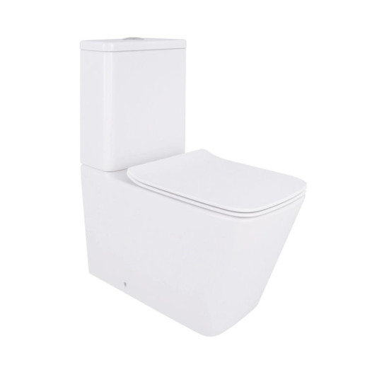 Унитаз-компакт Qtap Crow Eco безободковый с сиденьем Soft-close QTCRO27W48750