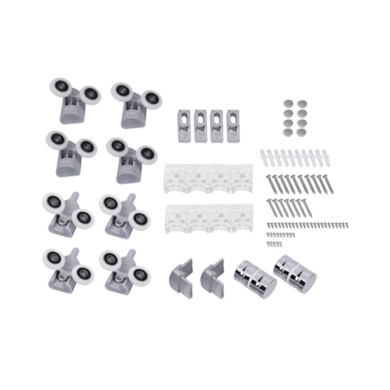 Душова кабіна Lidz Latwa SC80x80.SAT.MID.FR, скло Frost 4 мм без піддону